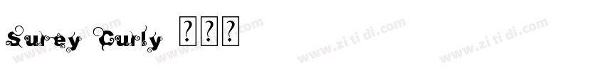 Surey Curly字体转换